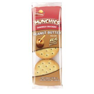 Frito Lay Munchies Peanut Butter on Toast Crackers, 1.42oz Bags (Pack of 24) : Packaged Rice Crackers : Grocery & Gourmet Food