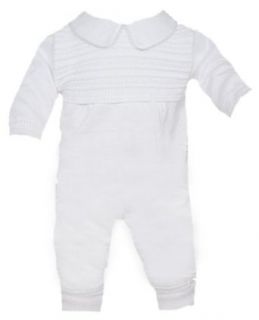 Little Things Mean A Lot Baby Boy's Fine Cotton Knit Christening Outfit Longall Set: Clothing