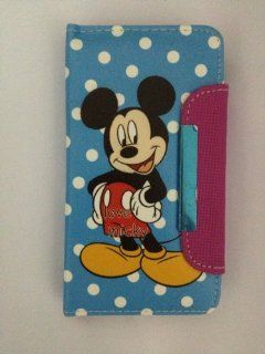 Mickey Mouse Samsung Galaxy S4 PU Leather Case Wallet: Cell Phones & Accessories