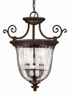 Hinkley Lighting 3613OB Semi Flush Ceiling Fixture from the Oxford Collection, Olde Bronze   Ceiling Pendant Fixtures  