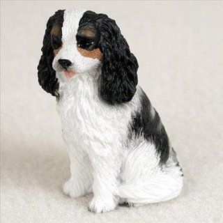 Cavalier King Charles Spaniel Miniature Dog Figurine   Tri Color   Collectible Figurines