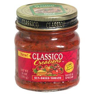 Classico Creations, Sundried Tomato Sauce, 10 Ounce Glass Jars (Pack of 12) : Tomato And Marinara Sauces : Grocery & Gourmet Food