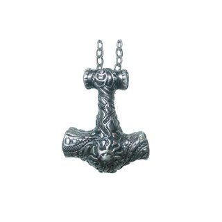 Thor's Hammer Pendant Necklace Women's Men's Spiritual Jewelry FREE CHAIN NECKLACE INCLUDED: Jewelry