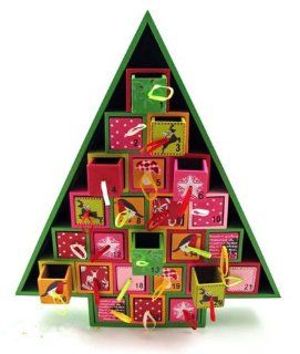 Wood Christmas Tree Advent Calendar by 180 Degrees   Holiday Decor Advent Calendars