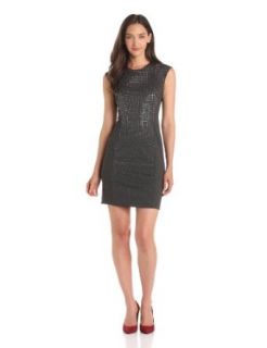 Rebecca Taylor Women's Nailhead Dress, Dark Grey, 8 at  Womens Clothing store