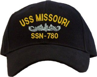 USS Missouri SSN 780 Embroidered Baseball Cap   Black: Everything Else
