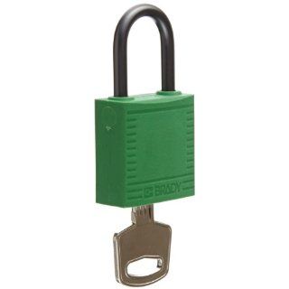 Brady 118927 Green, Brady Compact Safety Lock   Keyed Different (6 Locks): Industrial Lockout Tagout Keyed Padlocks: Industrial & Scientific