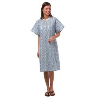 3278333 PT# 781 L Gown Patient Poly/Cttn Lg Unisex Blue Star Adult Ea Made by Fashion Seal: Industrial Products: Industrial & Scientific