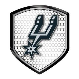 San Antonio Spurs SA SHIELD Reflector Emblem Decal Basketball Auto Home : Sports Fan Automotive Emblems : Sports & Outdoors