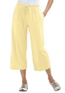 Women's Plus Size Capri pants in soft Sport Knit at  Womens Clothing store: Woman Within Pants