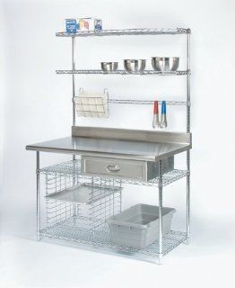 Stainless Steel Work Center   Work Center A   30'W x 48'L: Health & Personal Care