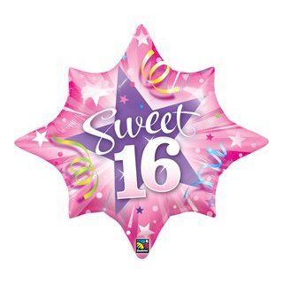 SWEET 16 16th Sixteen 28" Birthday Party Mylar Balloon: Health & Personal Care