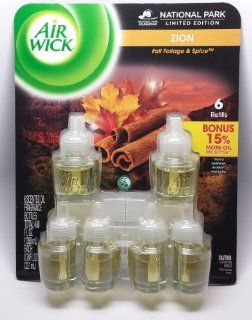 Air Wick Scented Oil Refills, Fall Foliage and Spice, 6 Refills, 0.789 Oz: Kitchen & Dining