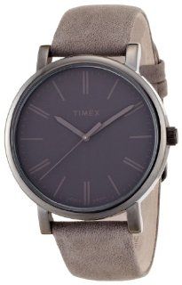 Timex Easy Reader Modern 42mm Brown Dial Brown Nubuck Leather Strap T2n795 Men: Watches
