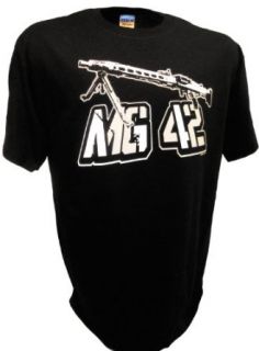 Men's MG42 German Machine WW2 Infantry Army Gun By Achtung T Shirt LLC: Clothing