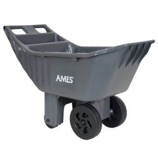 Ames Easy Roller 4 cubic foot poly yard cart   2463875: Patio, Lawn & Garden