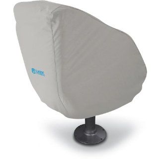 Classic Accessories 20 092 011001 00 Hurricane Bucket, Helmsman And Fixed Back Boat Seat Cover In Grey : Boat Seating Accessories : Patio, Lawn & Garden