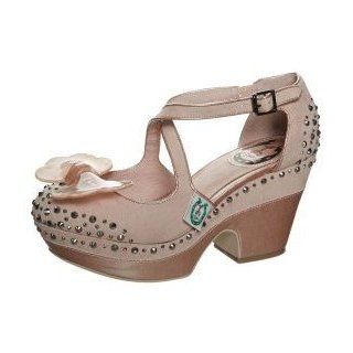 Miss L Fire Womens Lucille Vegan Platform Wedge Shoe Nude Size 40 Pumps Shoes Shoes