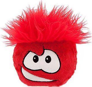 Disney Club Penguin 6 Inch Deluxe Plush Puffle Red Includes Coin with Code!: Toys & Games