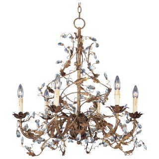 Maxim 2851EG Elegante Single Tier Chandelier   26.5W in. Etruscan Gold   Chandeliers