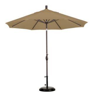California Umbrella 9 ft. Aluminum Push Button Tilt Sunbrella Market Umbrella   Patio Umbrellas