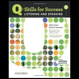 Q : Skills for Success   Listening and Speaking 3 : Student Book   With Access