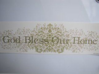 Main Street Wall Creations, Removable Stickers, God Bless Our Home   Wall Decor Stickers