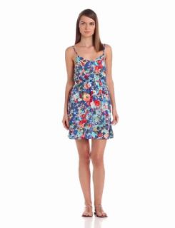 eight sixty Women's Monet Floral Cross Back Dress, Cobalt Multi, X Small at  Womens Clothing store