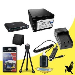 Halcyon 2500 mAH Lithium Ion Replacement NP FV100 Battery and Charger Kit + Memory Card Wallet + Multi Card USB Reader + Deluxe Starter Kit for Sony 96GB HDR PJ790 HD Handycam with Projector and Sony NP FV100 : Digital Slr Camera Bundles : Camera & Pho