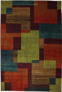 Mohawk Home East Village Blocks Area Rug, 63 by 94 Inch  