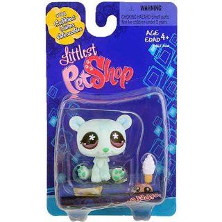 Littlest Pet Shop Cuddliest Teal Polar Bear #794 with Ice Cream Cone!: Toys & Games