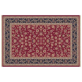 Dynamic Rugs Brilliant Collection Wool Hearth Rug Red Frieze   Hearth Rugs