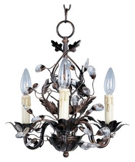 Maxim Elegante Mini Chandelier   14W in. Oil Rubbed Bronze   Chandeliers