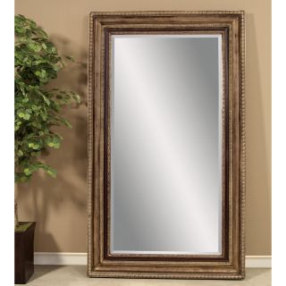 Champagne & Black Leaning Floor Mirror   50W x 86H in.   Floor Mirrors