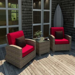 Forever Patio Cypress 3 Piece Chat Set   Conversation Patio Sets