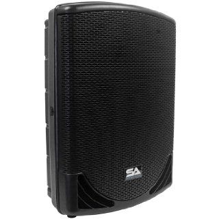 Seismic Audio MainShock 15 2 Way 15 Inch PA Molded Speaker Cabinet with Titanium Horn: Musical Instruments