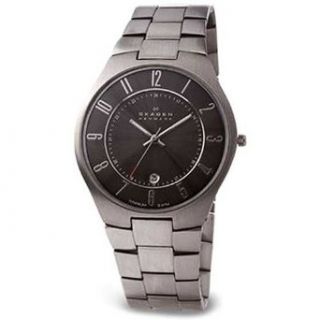 Skagen Men's 801XLTXM Titanium Collection Black Dial Watch: Skagen: Watches