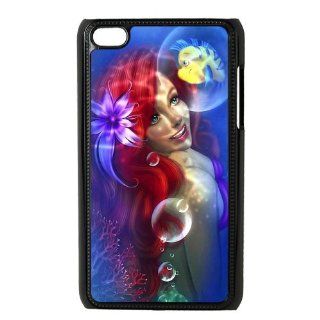 Cartoon The Little Mermaid Personalized Music Case Ipod Touch 4th Case Cover for Ipod Touch 4th Generation IT4TLM37 : MP3 Players & Accessories