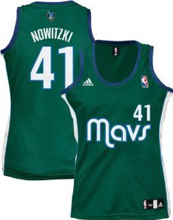 Dirk Nowitzki adidas Fashion Dallas Mavericks Women's Jersey : Athletic Jerseys : Sports & Outdoors