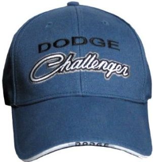 Dodge CHALLENGER Classic Car Fine Embroidered Hat Cap, Blue Clothing