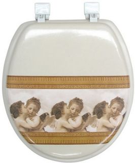 Ginsey Soft Seat Allure Kissing Angels Toilet Seat   Toilet Seats
