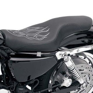 Saddlemen Tattoo Profiler Seat with Silver Flame Stitch 807 03 0516: Automotive