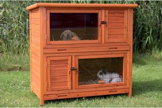 TRIXIE 2 in 1 Rabbit Hutch with Insulation   Rabbit Cages & Hutches