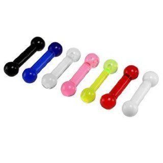 ALL ACRYLIC BARBELL STYLE# 0474;PinkAvailable in 7 different colors;Sold individually Jewelry