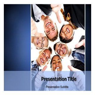 Thumps Up Team PowerPoint PPT Template   Thumps Up Team PowerPoint Backgrounds Slides: Software