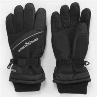 ZeroXposur Boys Thinsulate Performance Ski Gloves, Black, L/XL (12 18): Clothing