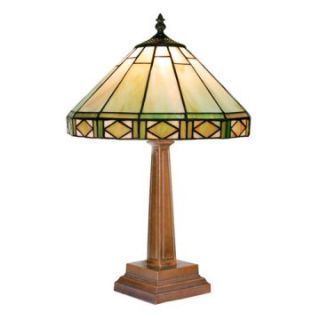 Tiffany Style Round Mission Table Lamp   Table Lamps