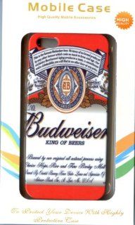 Beverage USA BEER Budweiser Log for iPhone 5 / 5S Plastic Hard Case White Cell Phones & Accessories