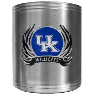 NCAA Kentucky Wildcats Tribal Flame Steel Can Cooler, Standard, Silver : Sports Fan Coolers : Sports & Outdoors
