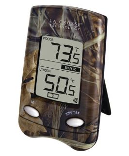 La Crosse Technology Camouflage Print Wireless Indoor/Outdoor Thermometer   Thermometers